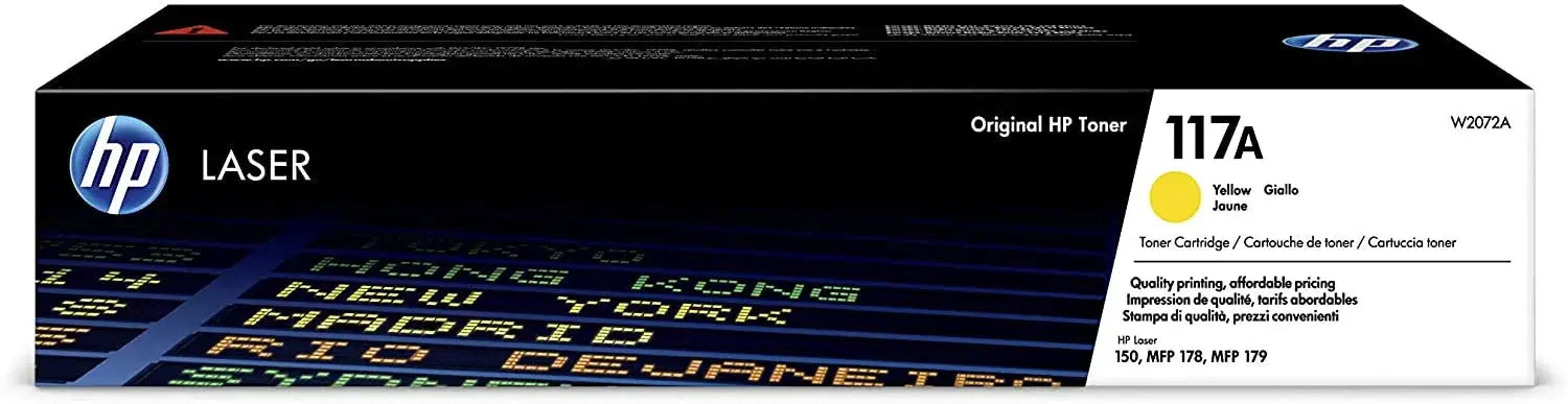 HP 117A Yellow Original Laser Toner Cartridge - W2072A - eBuy UAE